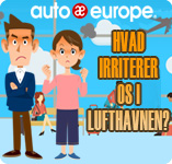 Hvad irriterer os i lufthavnen | Infografik Auto Europe