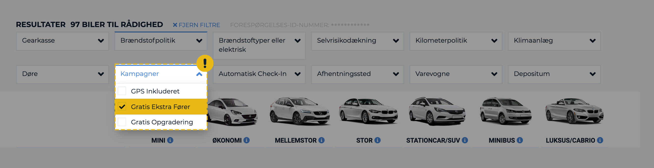 Billeje gratis ekstra fører