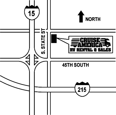 Cruise America afhentningssteder - Salt Lake City