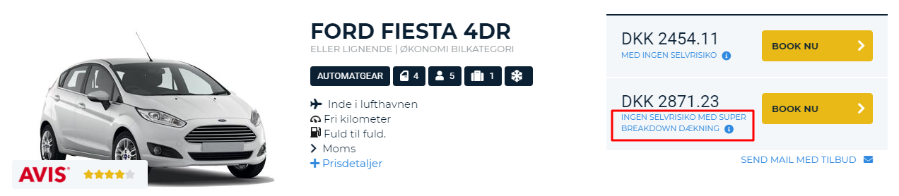 Tilbagebetaling med Super Breakdown Dækning