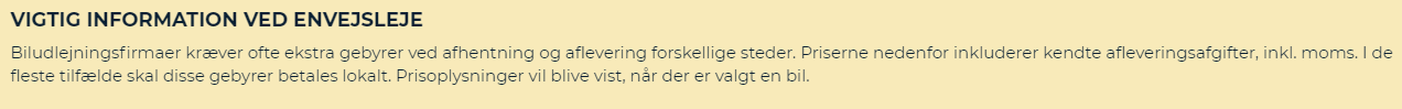 Envejsleje information