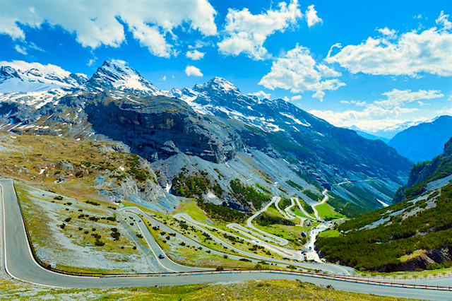 Road trip Stelvio passet, Italien